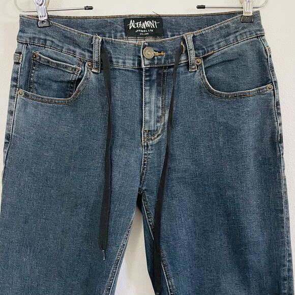 🍒‎ Altamont Feliz Denim A 989 Classic Straight Jeans Y2K Skater Size 28 Dark - Picture 2 of 9
